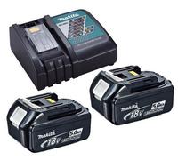 2 X Genuine Makita 18V 5.0Ah Lxt Lithium Battery Bl1850 + Dc18Rc Fast Charger By Buyaparcel