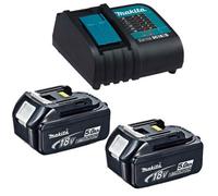 2 X Genuine Makita 18V 5.0Ah Lxt Lithium Battery Bl1850 + Dc18Sd 240V Charger By Buyaparcel