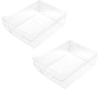 2 x Genuine Smeg FAB32 Series Fridge Freezer Salad Crisper Drawer Bin Container