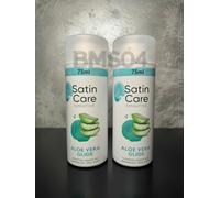 2 x GILLETTE Satin Care Sensitive Aloe Vera Glide Shave Gel (75ml) Travel Size