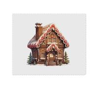 2 x 'Gingerbread House ' Microfibre Lens/Glasses Cleaning Cloths (LC00024256)