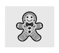 2 x 'Gingerbread Man' Microfibre Lens/Glasses Cleaning Cloths (LC00029537)