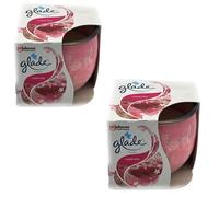 2 x GLADE SCENTED CANDLE AIR FRESHENER I LOVE YOU 120g