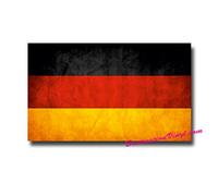 2 x Glossy Vinyl Stickers - German Flag Distressed Germany #0011
