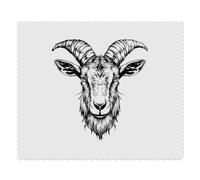 2 x 'Goat Head' Microfibre Lens/Glasses Cleaning Cloths (LC00027398)