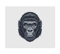 2 x 'Gorilla Head' Microfibre Lens/Glasses Cleaning Cloths (LC00029403)