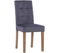 2 x Graphite Fabric Dining Chair