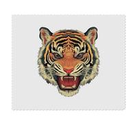 2 x 'Growling Tiger Head' Microfibre Lens/Glasses Cleaning Cloths (LC00031399)