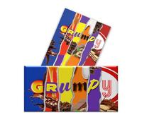 2 x Grumpy Chocolate Novelty Wrappers Insults Fathers Day Love Gift Present Rude Funny (Chocolate BAR NOT Included)