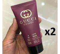 2 x Gucci Guilty Absolute Pour Femme 50ml Shower Gel. Travel Size Discontinued