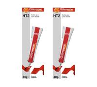 2 x Gütermann HT2 Textile Glue Two Pck 30g Fabric Leather PVC Strong Waterproof