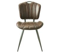 2 x Gustavia Chestnut Vintage Leather Dining Chair