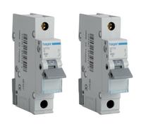 Hager MTN140 40A Single Pole 1 Module B Curve 6KA MCB Device