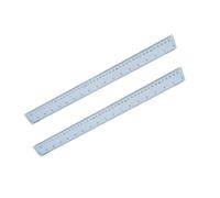 2 x Hainenko Clear Plastic Ruler 50cm | Multipack Shatter Resistant Hainenko ruler