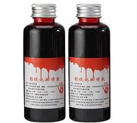 2 x Halloween Artificial Blood, Make Up, Fake Blood, Washable and Safe Fake Blood Zombies Vampire Monster Halloween Cosplay for Vampire Blood