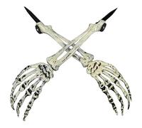 2 x Halloween Skeleton Decorations, Realistic Skeleton Stakes for Halloween, Ghost Zombie Arm Stakes, Skeletons Hands for Garden, Lawn, Graveyard, Arm Skeleton Panel