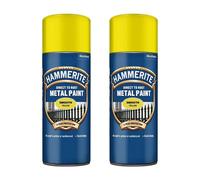 Hammerite 5092968 Direct to Rust Smooth Finish Aerosol Yellow 400ml