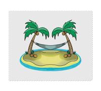2 x 'Hammock On A Desert Island' Microfibre Lens/Glasses Cleaning Cloths (LC00027498)