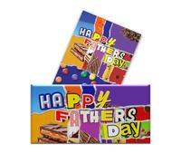 2 X Happy Father's Day Chocolate Novelty Wrappers Insults Joke Secret Santa Love Gift Present Rude Funny (chocolate bar NOT included)
