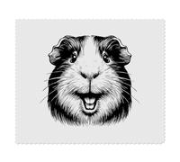 2 x 'Happy Guinea Pig' Microfibre Lens/Glasses Cleaning Cloths (LC00030914)