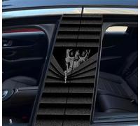 2 x HD Vinyl Car Stickers with Gothic Print, Waterproof and Scratch-Resistant for B Pillars, Personalised Vehicle Door Pillar Stickers (Colour 9, One Size)