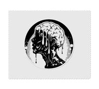 2 x 'Head with Melted Brain' Microfibre Lens/Glasses Cleaning Cloths (LC00027546)