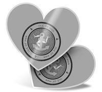 2 x Heart Vinyl Stickers 7.5 cm - Isle of Man TT Britian UK 40759