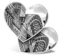 2 x Heart Vinyl Stickers 7.5 cm - Tyne Bridge Newcastle England UK Britain 43685
