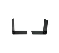 2 X Heavy Duty 140 X 140mm Metal Bookends In Black