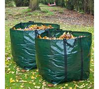 2 x Heavy Duty 150 Litre Garden Bag Waste Rubbish Grass Sack Waterproof Reusable Large