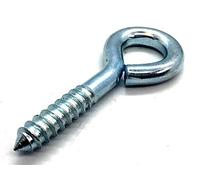 2 x Heavy Duty 75mm Screw Eye Bolt Lag Eye Bolt Fixing With 15mm Eyelet