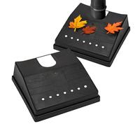 2 x Heavy Duty Drain Cover - 30cm Garden Pipe Guard | Tidy Gutter Protection, Suitable for Outdoors | Avoid Blockages, Perfect for Any Drain, Leaves Debris | Strong, Durable & Long Lasting - Black