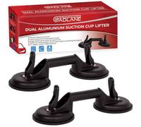 2 X Heavy Duty Dual Aluminium Suction Cup Lifter Glass Puller Bodywork