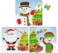2 X HENBRANDT 12 Christmas Puzzles - 25 Piece Mini Jigsaw Puzzle - Boys Girl Unisex Party Bag Fillers