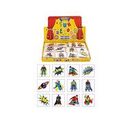 2 x Henbrandt 24 Kids Super Hero Tattoos, Multi