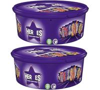 2 x Heroes Chocolate Tub 550g Perfect For Christmas