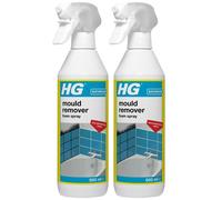 2 x HG Mould Remover Foam Spray 500ml (Code 632050106) - Fast-Acting Mould & Mildew Cleaner, Low Odour