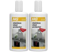 2 x HG Stainless Steel Protector Quick Shine And Polish Finish - 125ml
