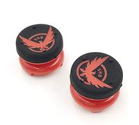 2 x High Extender Analog Thumbsticks Cap Thumb Stick Grips Joystick Cap Cover for Playstation 4 for PS4 Xbox 360 PS3 Controller (Red Eagle)