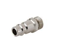 2 x High Flow Adaptor 1/4" BSP Male Thread Air Line Hose Tool Coupling Fittings by AllTrade Direct by AllTrade Direct