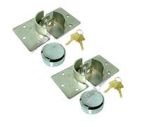 2 x HIGH Security Padlock + HASP Van Lock + Fixing KIT