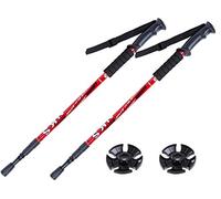 2 X Hikehobby® Antishock With Handle Trekking Walking Hiking Stick Pole (red)