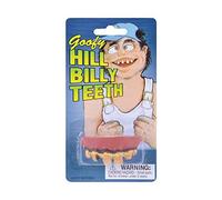 2 x Hill Billy Teeth, Yellow/Brown/Pink, One Size