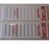 2 x Hit and Miss Adjustable Vent Cover 9 x 3 with flyscreen (Two Vents)