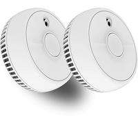 2 x Home Fire Alarm Smoke Detector Gas Sensor Fireangel Twin Pack with Batteries