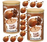 2 x Hot Chocolate Tin 288g - Instant Hot Chocolate Drink Mix - Rich & Creamy Warm Beverage - Aro