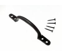 2 x Hotbed Front FIX SASH Pull Handles Black Japanned 6 inch 150MM