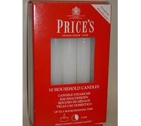 Price's Candles Household Candles - 2 x Pack of 10 - White