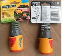 2 x HOZELOCK 2055 HOSE END WATER STOP SOFT FLEX pipe CONNECTORS gardening