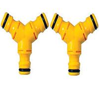 2 X Hozelock 2293 Hose Y Connector